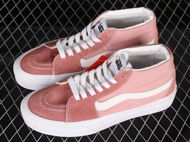 All categories Vans Vans series Vans Mid Vans China Vans Sk8-Mid cherry blossom pink mid-top casual sneakers VN0A3WM3609